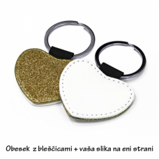 Obesek srček zlat